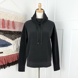 Lululemon Go Forward Pullover Lightweight Fleece High Neck Grey Sz 6